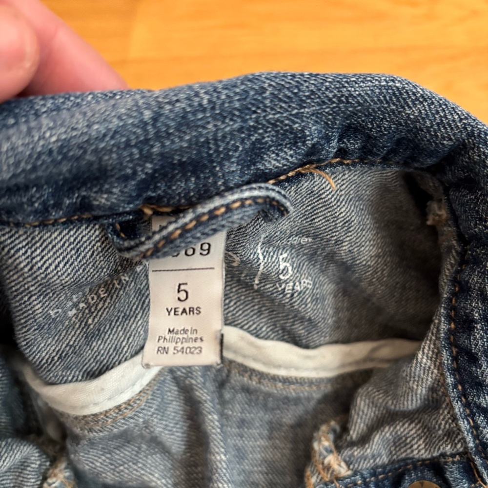 BabyGap 1969 Jean Jacket Girls size 5 - Picture 4 of 4